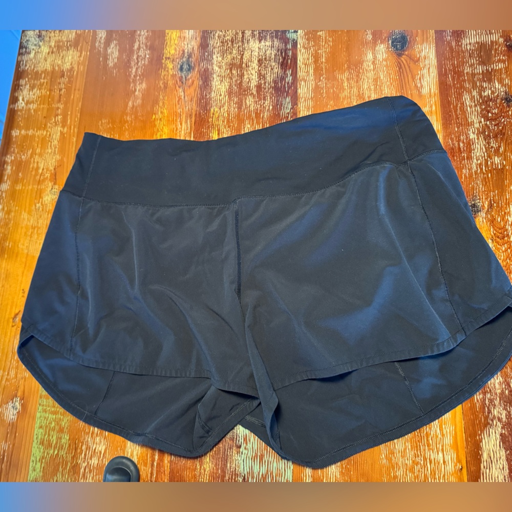 Lululemon Athletica Black speed up shorts